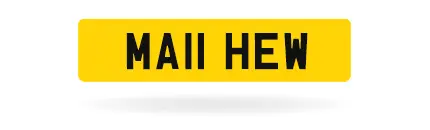 New Style number plate