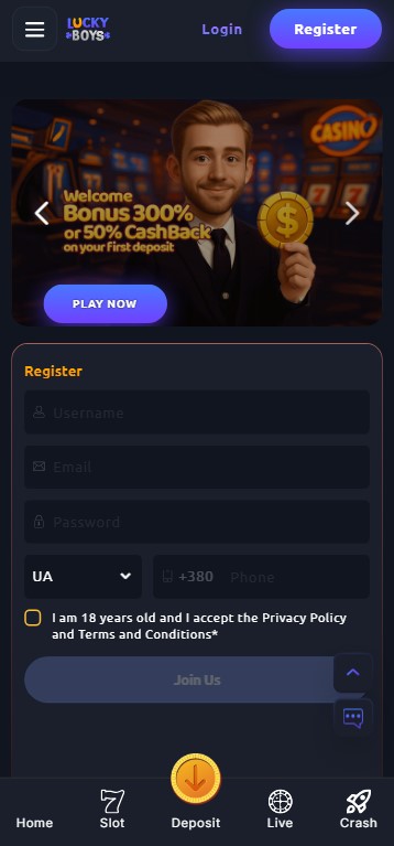 Discover Lucky Boys Casino mobile app
