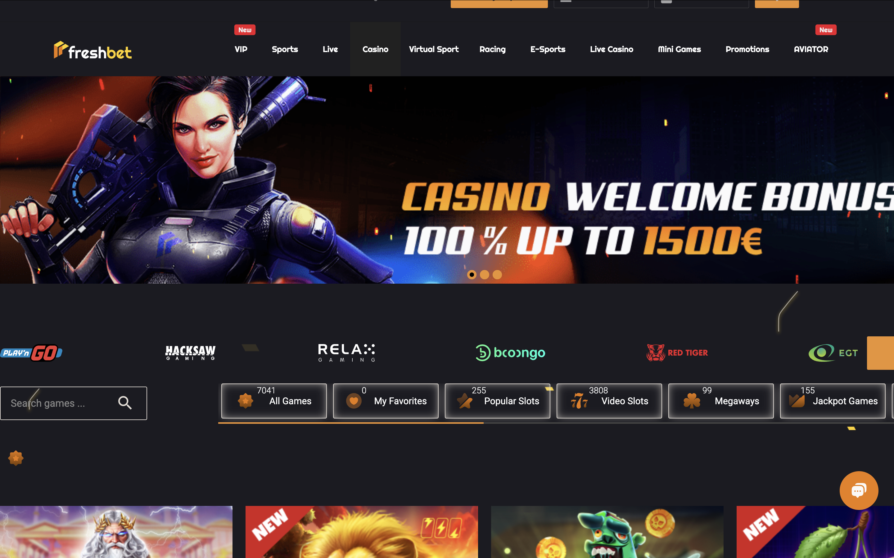 Freshbet Casino Banner