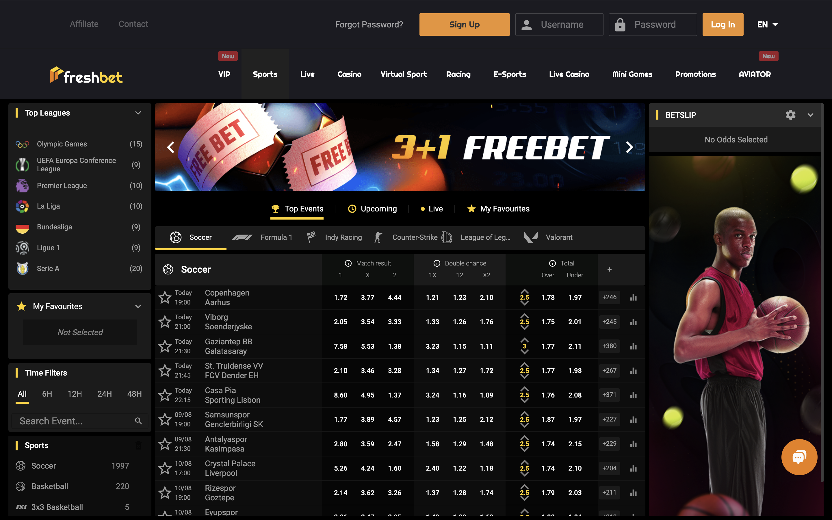 Freshbet Sportsbook Banner