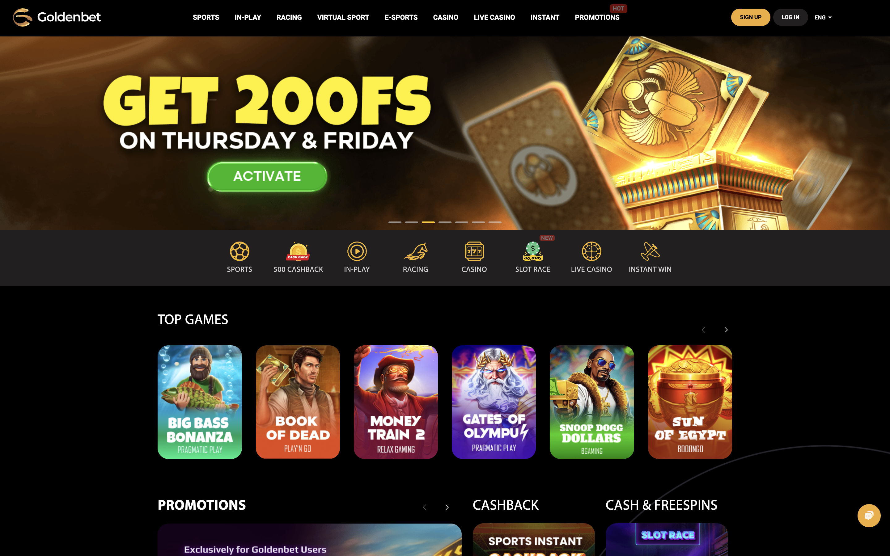 Goldenbet Casino Banner