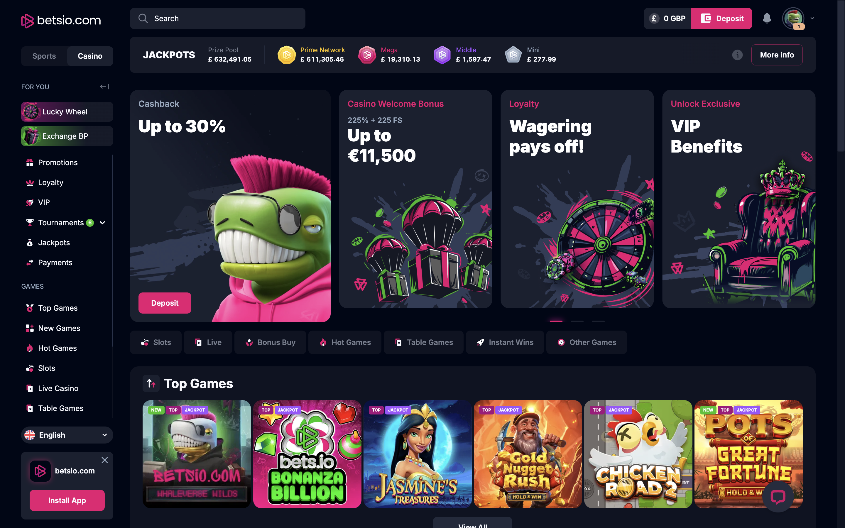 Betsio.com Casino Banner