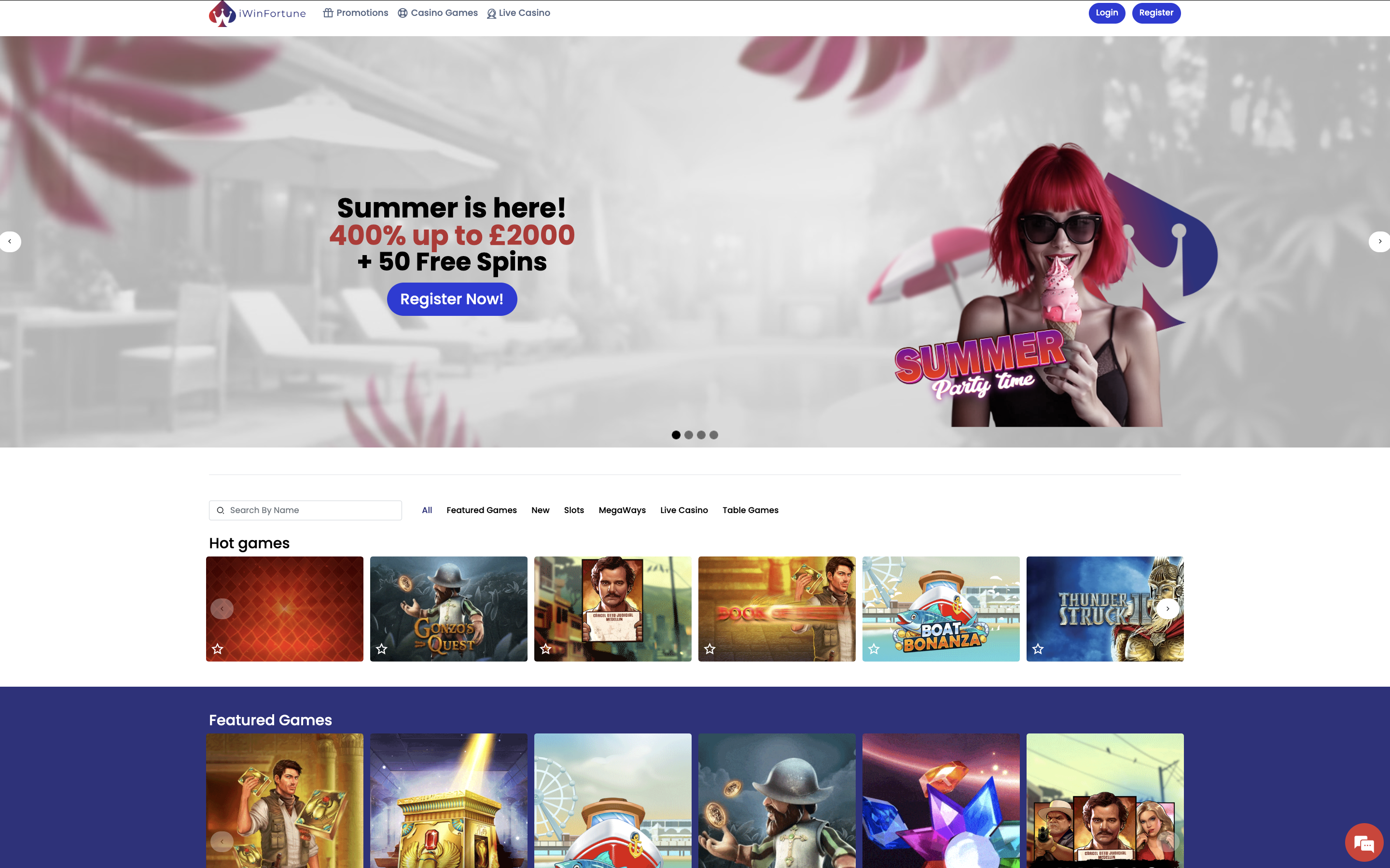 iWinFortune Casino Banner