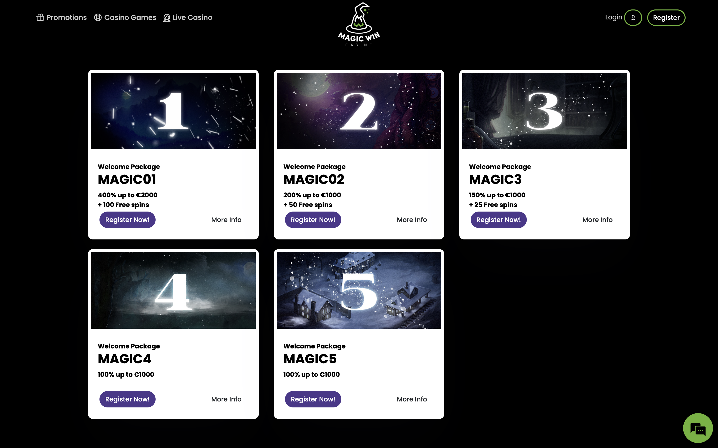 Magic Win Bonuses Banner