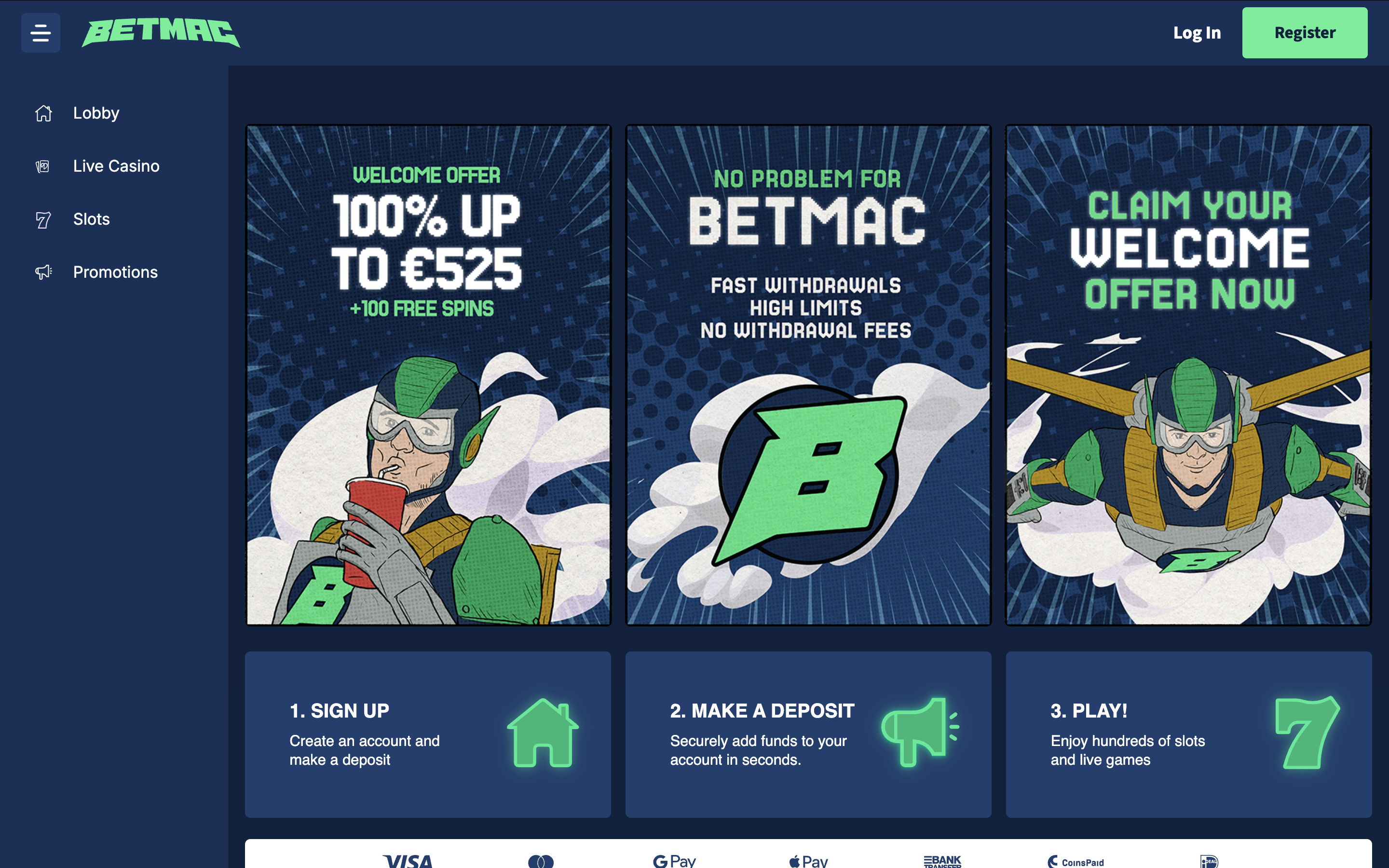 Betmac Interface and User Experience Bsnner