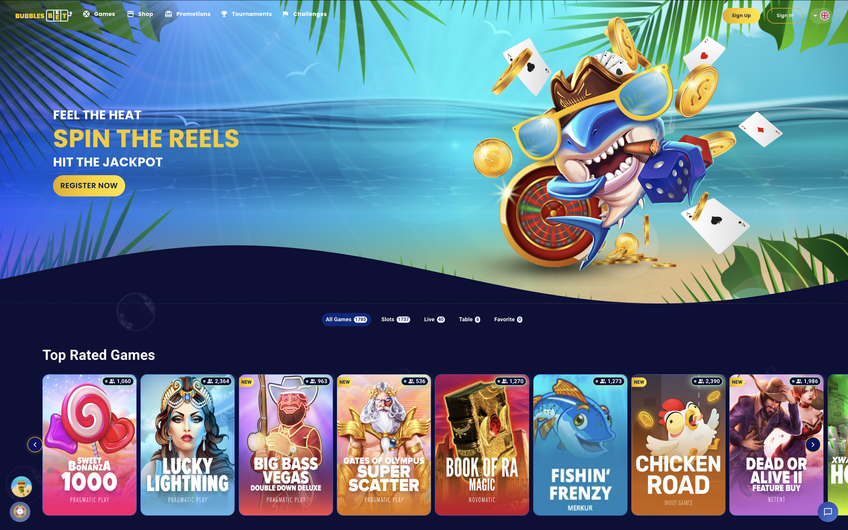 Bubbles Bet Casino Banner